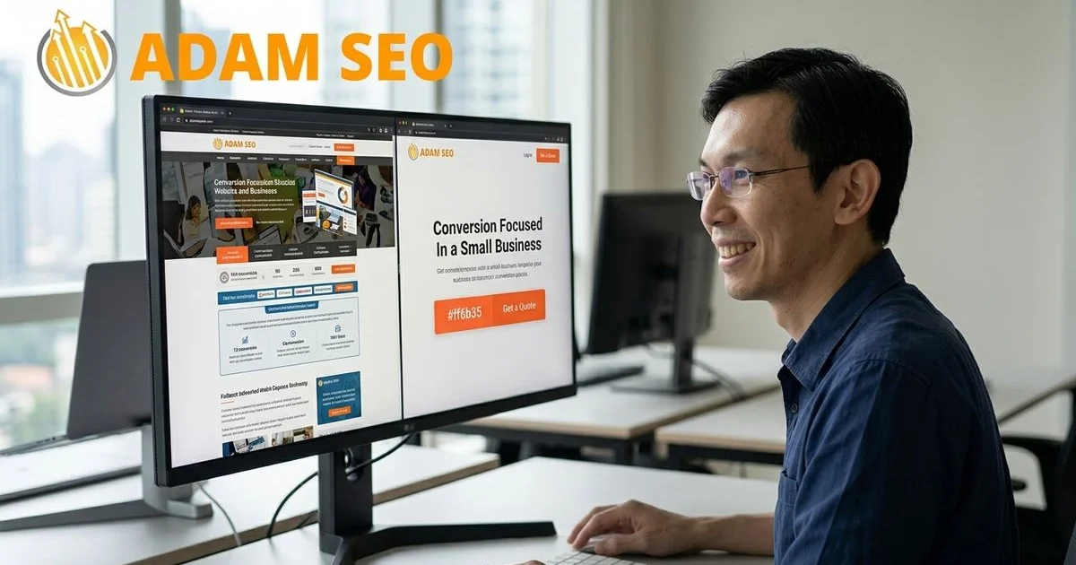 Conversion-focused web design compared with a pretty but ineffective website