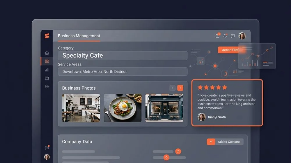 A complete Google Business Profile with categories, photos and reviews filled in