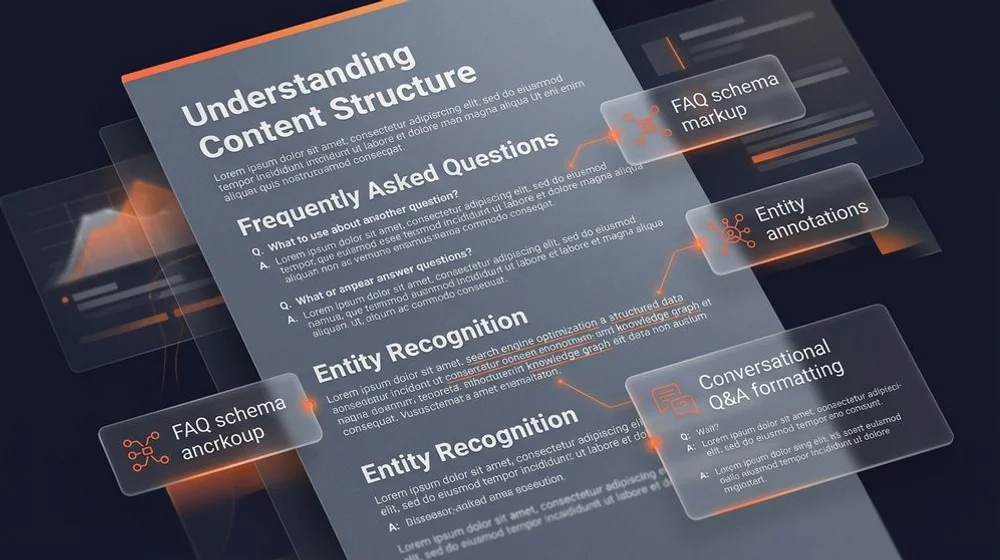Structured, conversational content formatted for AI extraction